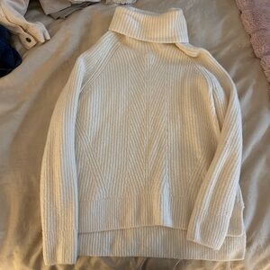 Madewell Cream Cowl Neck Sweater